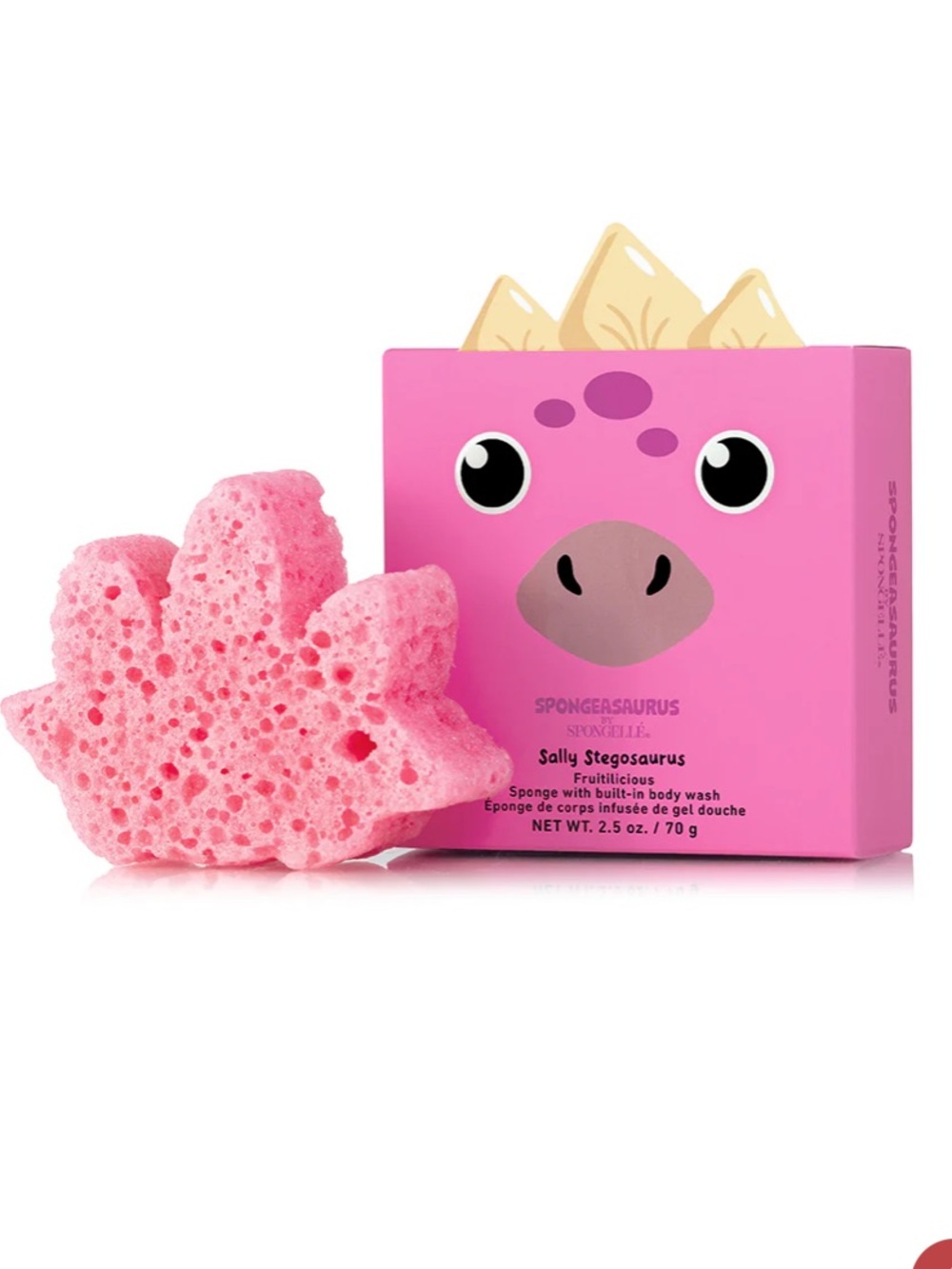 Spongelle Spongeasaurus Sally Stegosaurus Kids Bath Sponge
